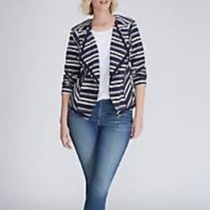 NWT - Striped Flyaway Jacket (sz 24)